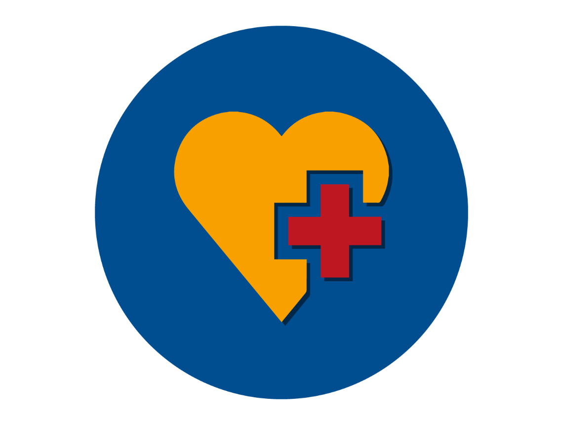 heart with red cross